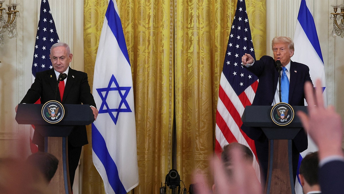 Conferencia de prensa de Netanyahu Trump