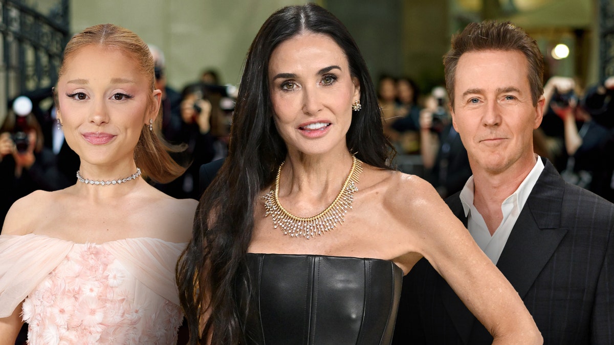 Ariana Grande, Demi Moore, Edward Norton split