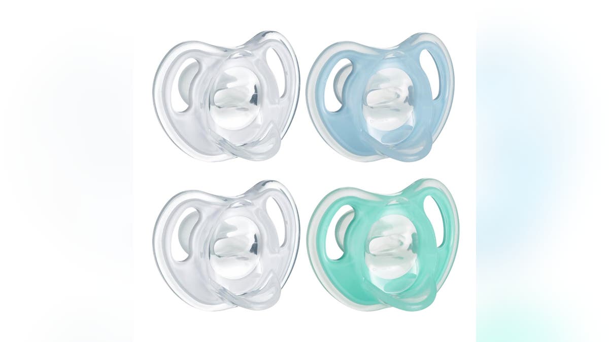 Pacifiers are an easy to use soothing tool.