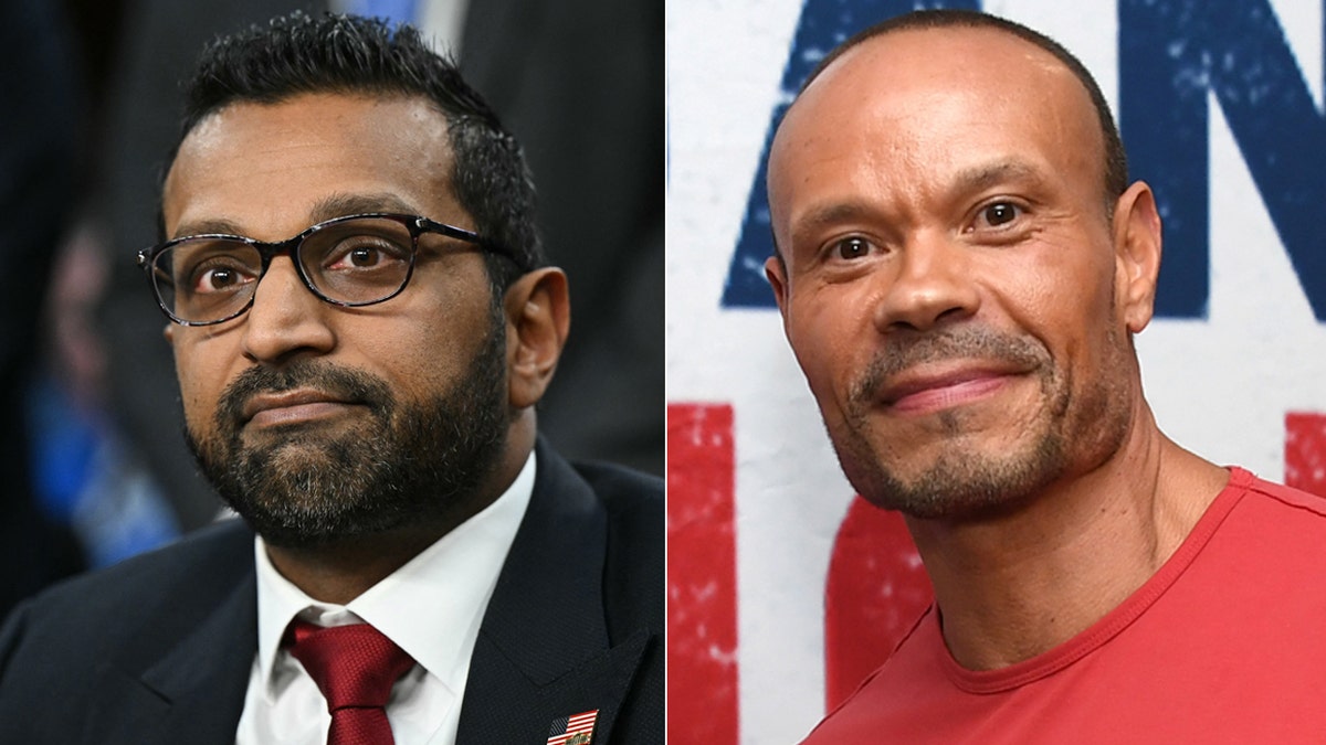 Left: Kashj Patel; Right: and Bongino