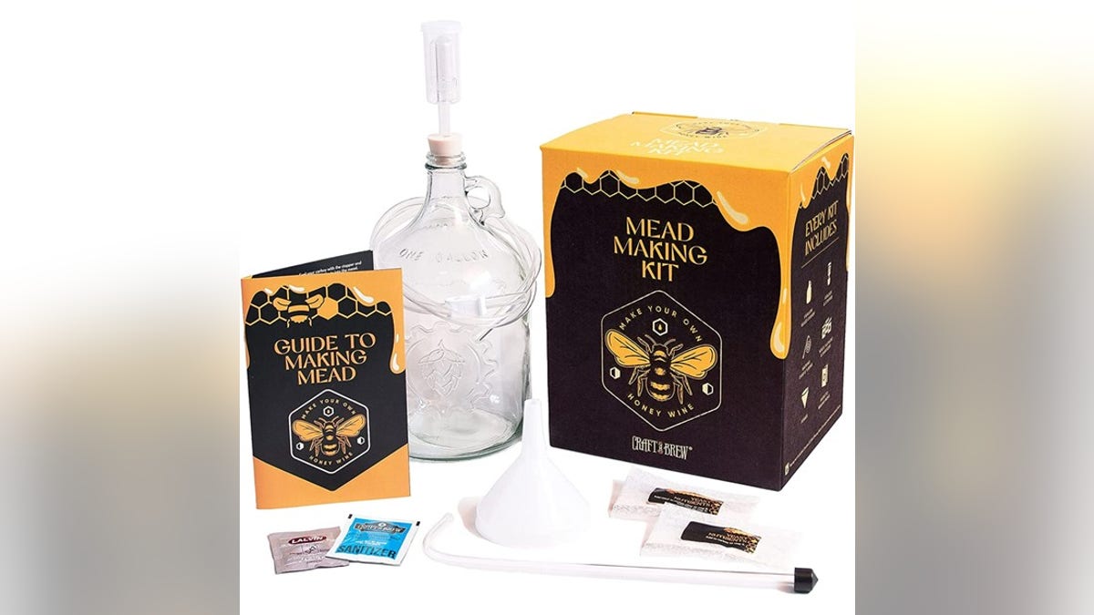 Mead is easy to make with the help of this kit. 