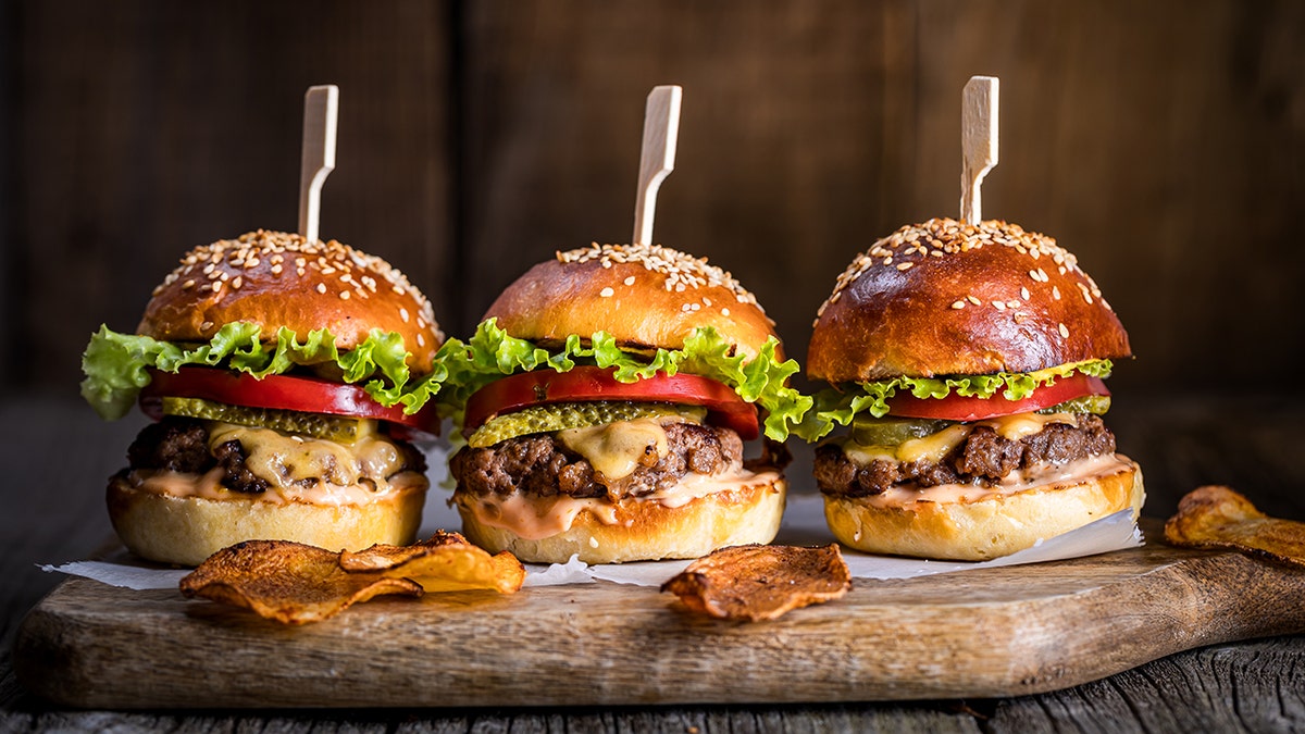plate of sliders