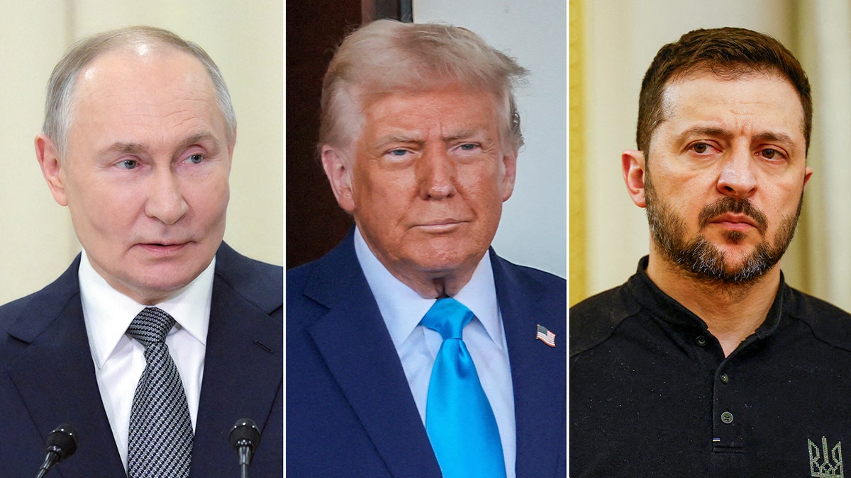 Putin, Trump and Zelenskyy pictured side by side