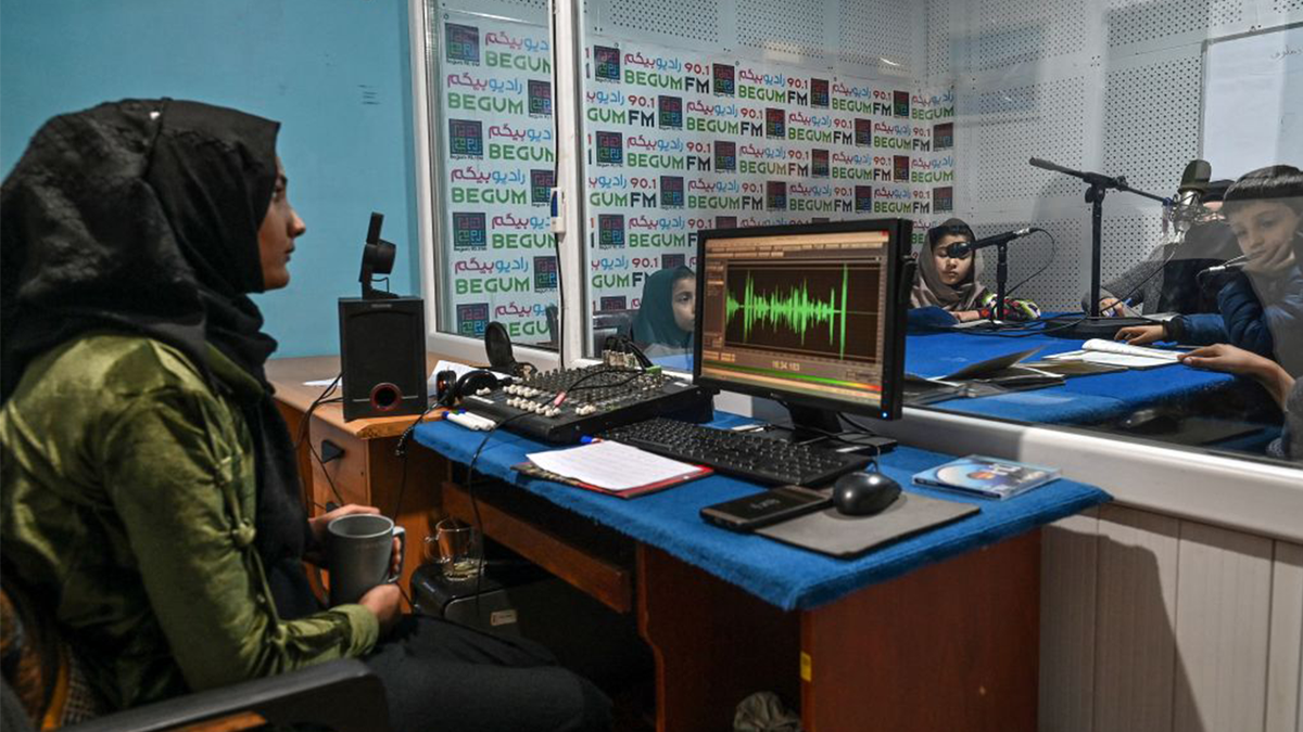 Radio Begum en Kabul