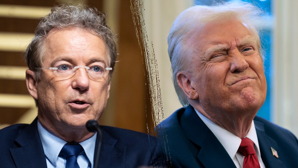 Left: Sen Rand Paul; Rights: President Donald Trump