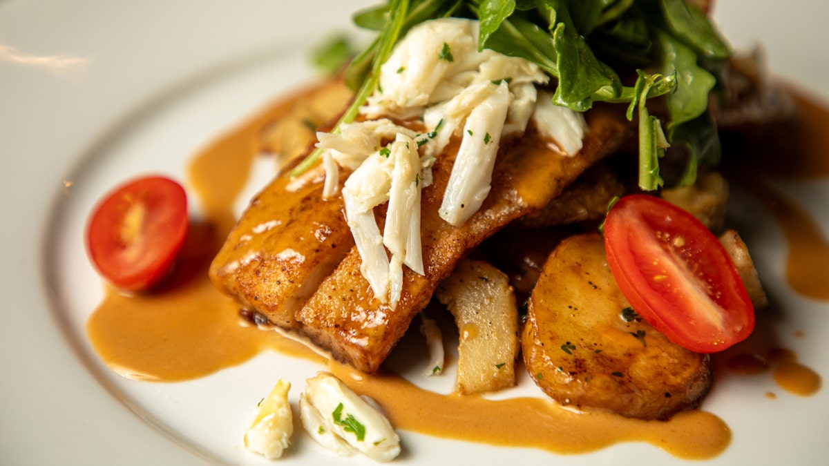 Redfish Meunière as it appears at Saint John restaurant in New Orleans.