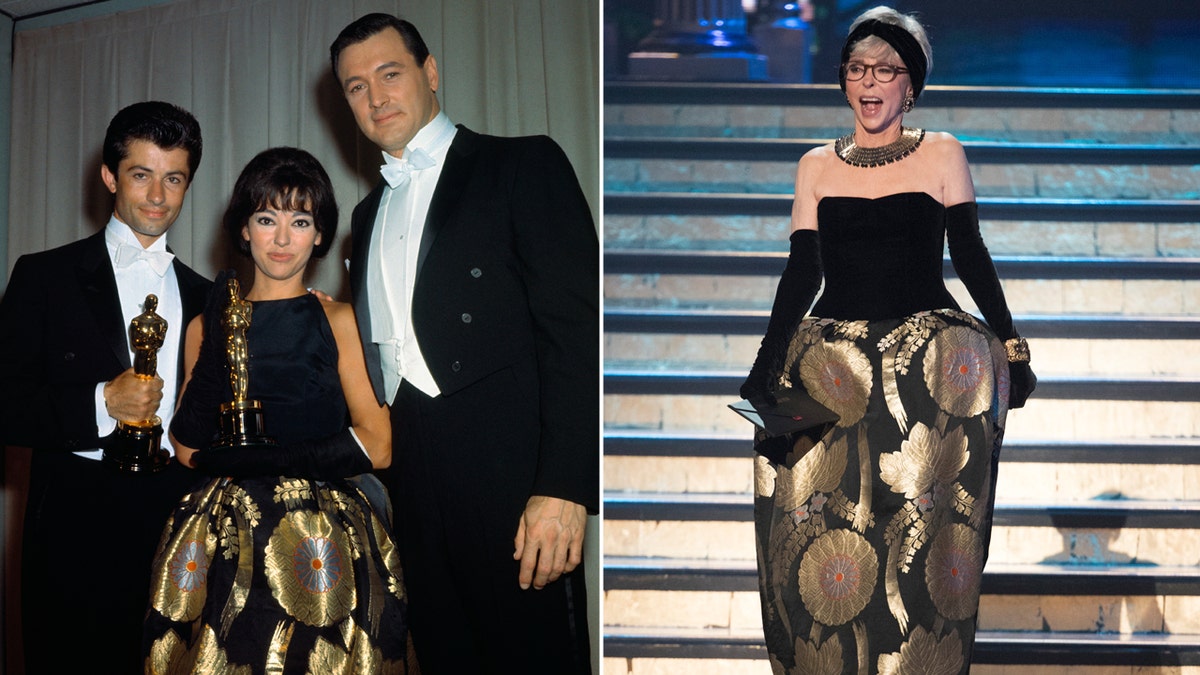 Rita Moreno at the Oscars then and now