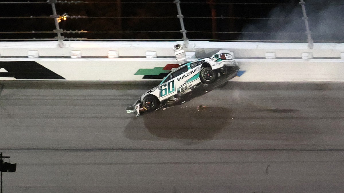 Ryan Preece's car flips at Daytona 500