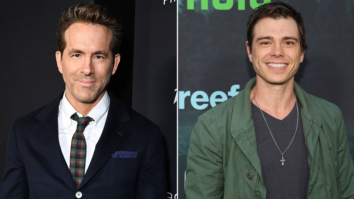 side by side photos of Ryan Reynolds and Matthew Lawrence