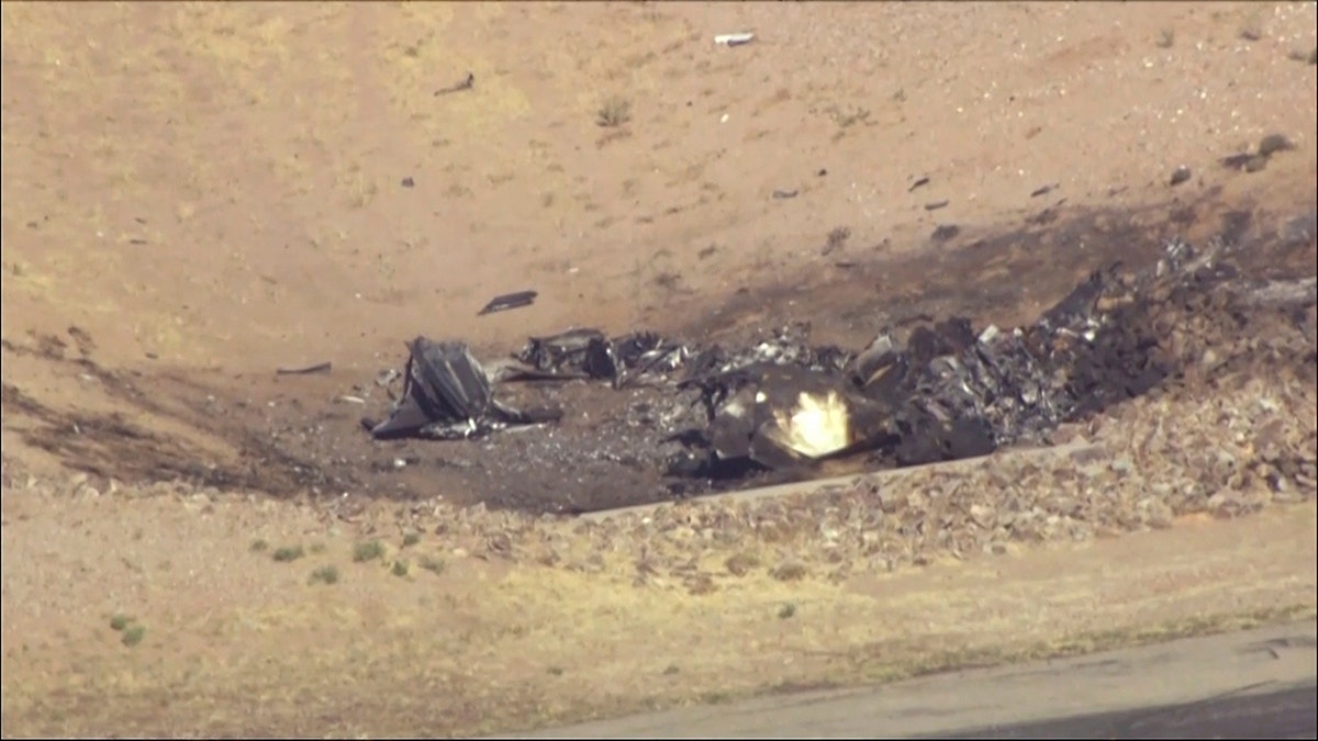 aerial view of airplane crash