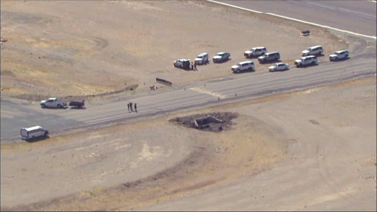 aerial view of airplane crash