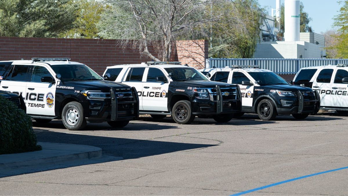 Timby Police Department vehicles