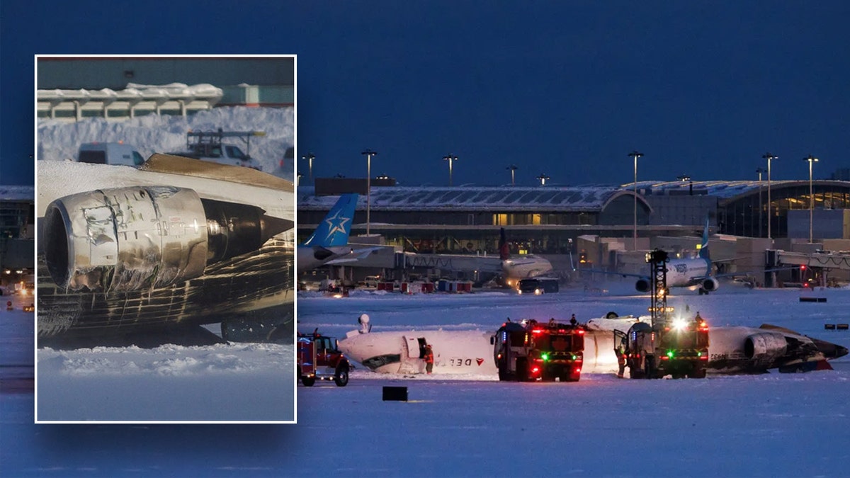 Toronto crash scene split