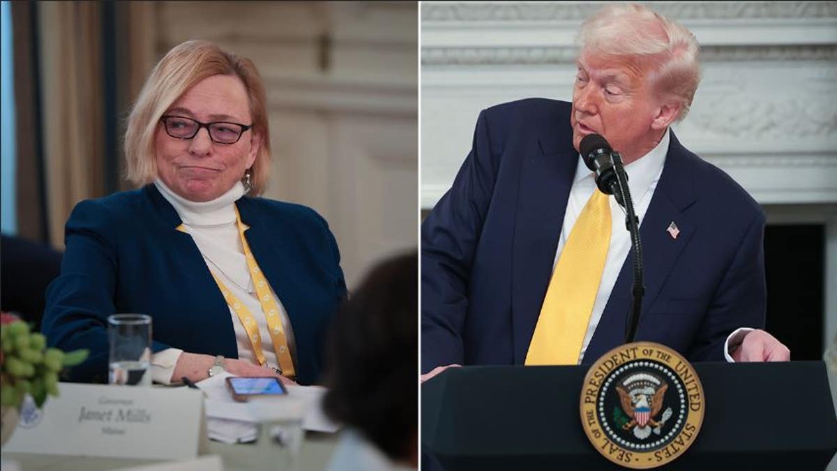 Trump rozmawia z Mills