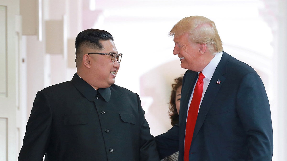 President Trump with North Korean President Kim Jong Un