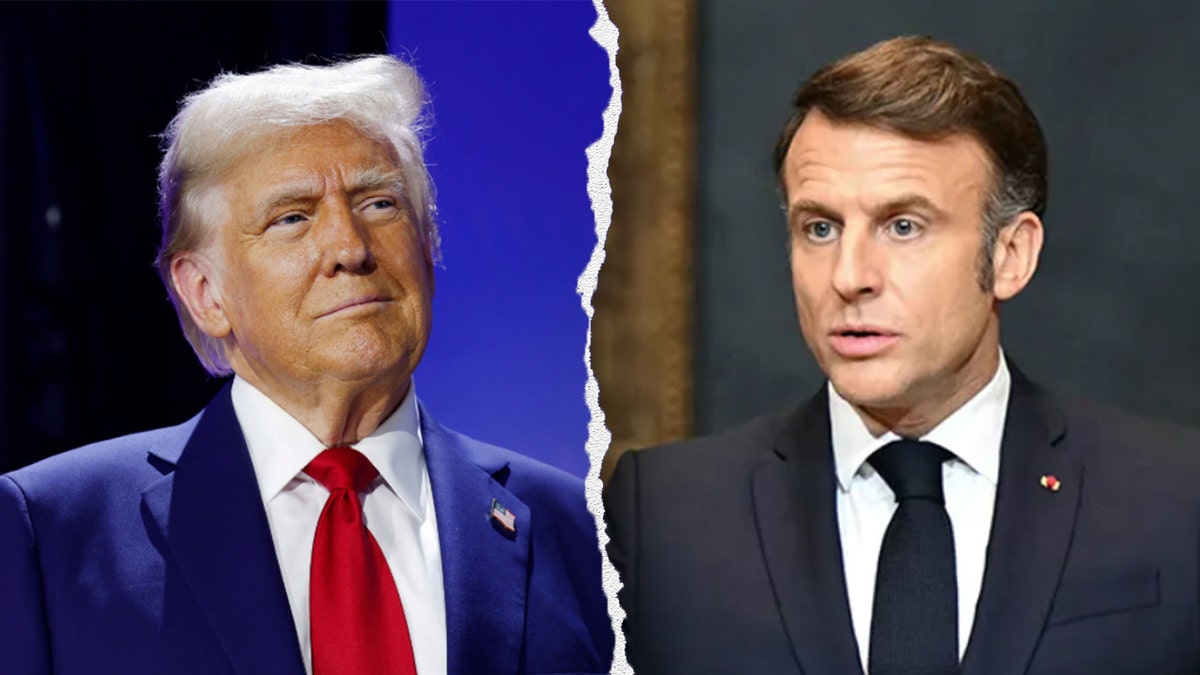 Donald Trump and Emmanuel Macron