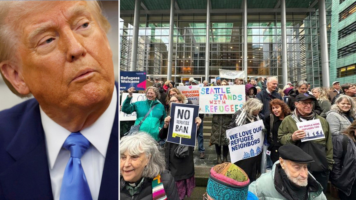 Trump refugee protest