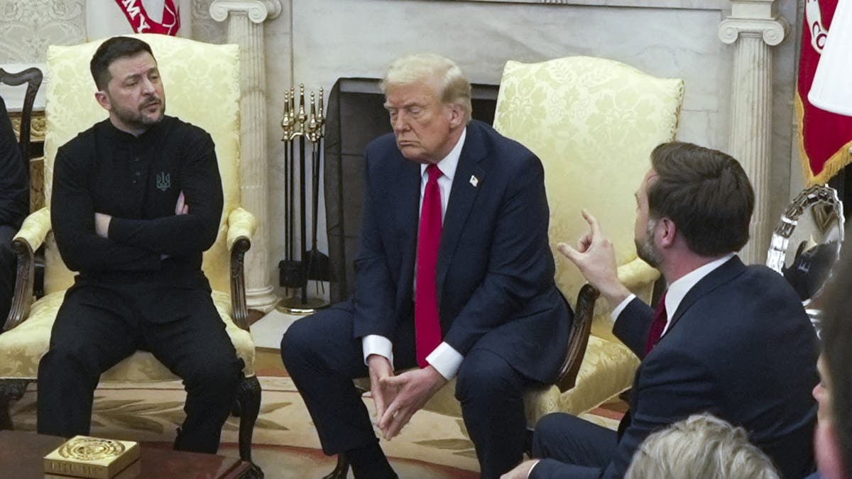 Jelensky en la reunión con Trump y Vans