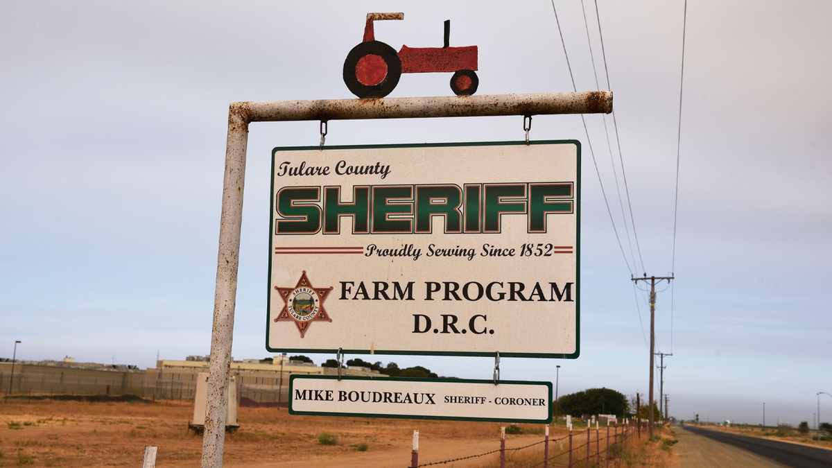 Tulare County inmate farm sign