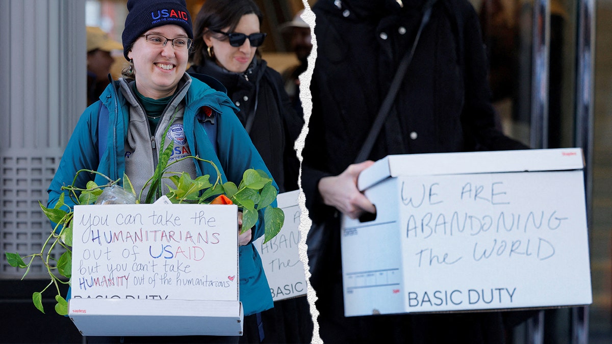 The American International Development Agency workers recently launched messages on the boxes