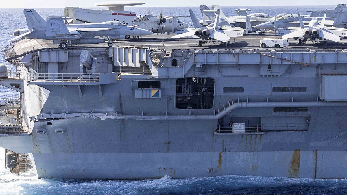 USS Harry S. Truman damage