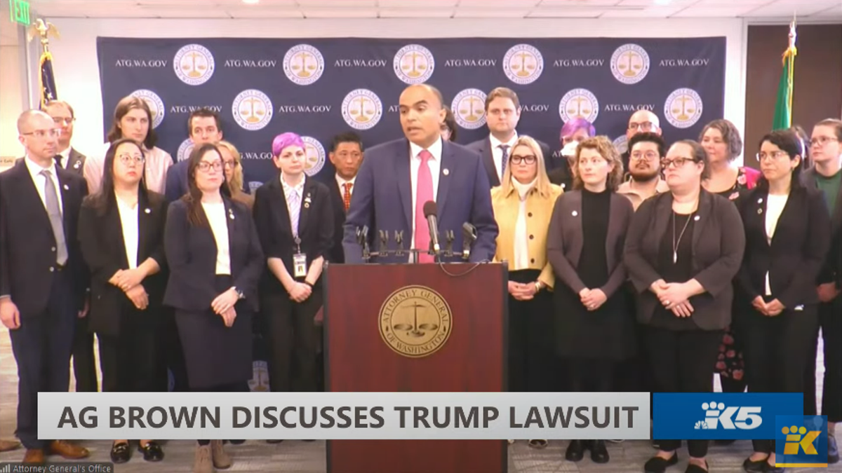 Washington AG speaks about lawsuit