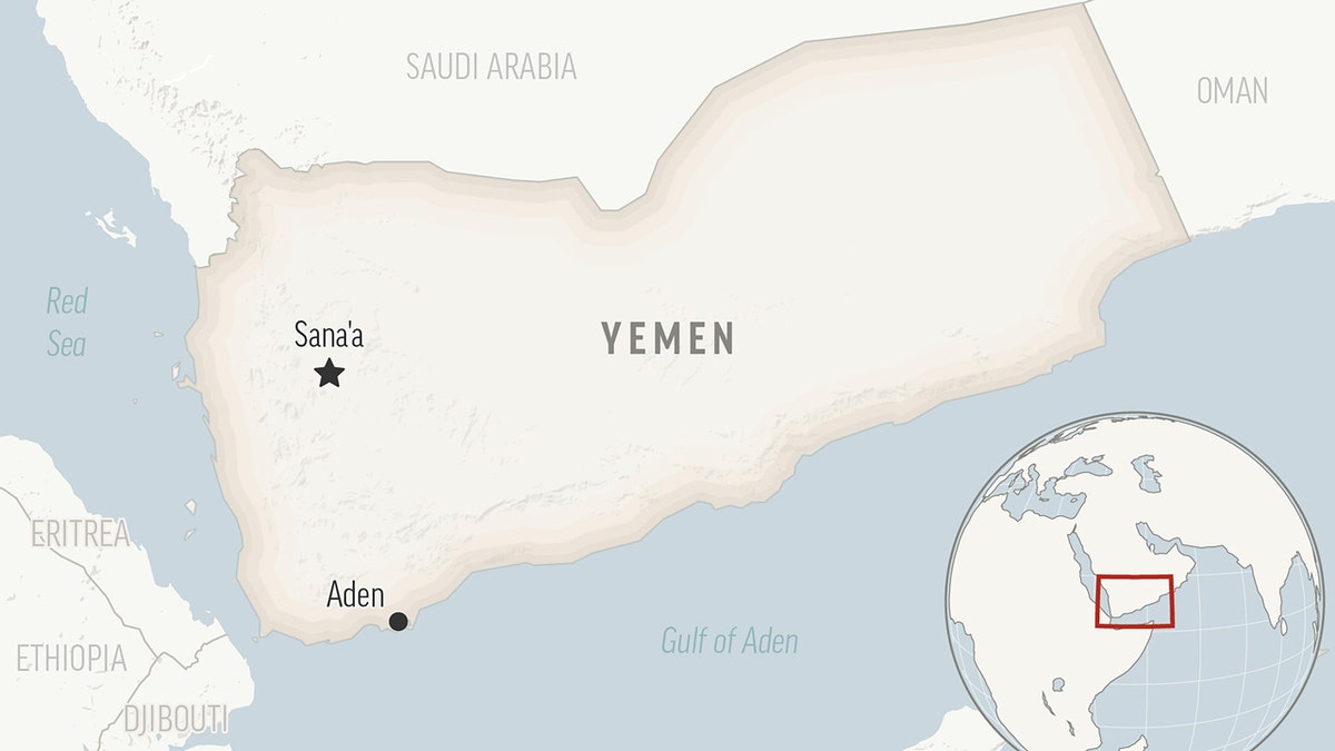 A map to locate Yemen