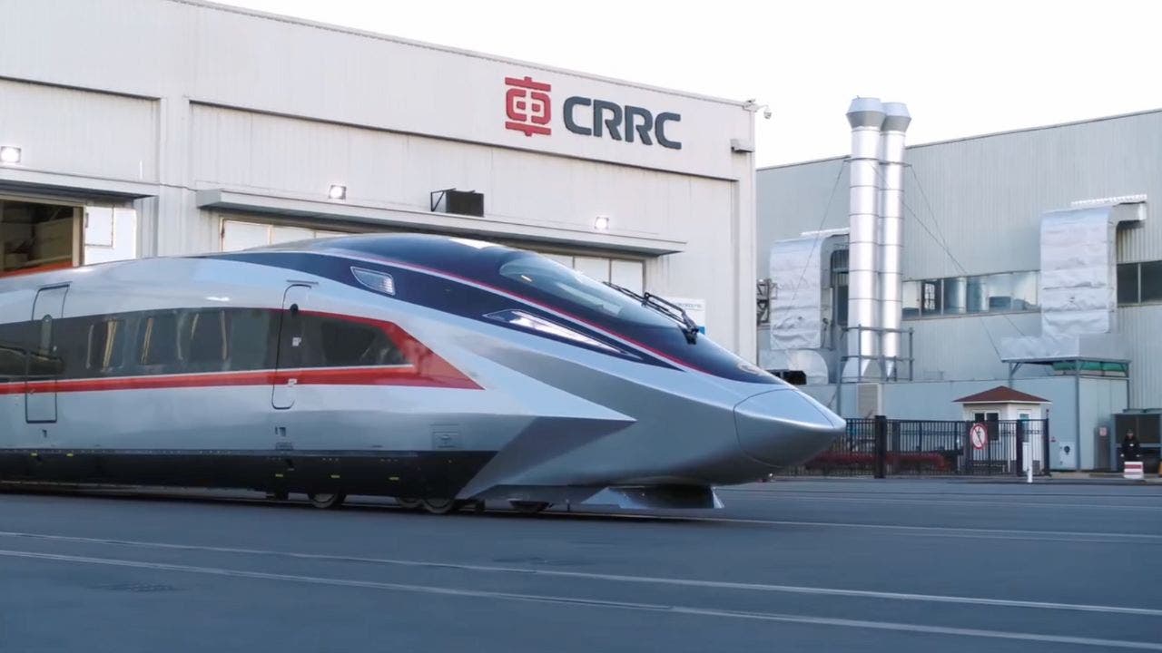 China unveils the world's fastest high-speed train with a top