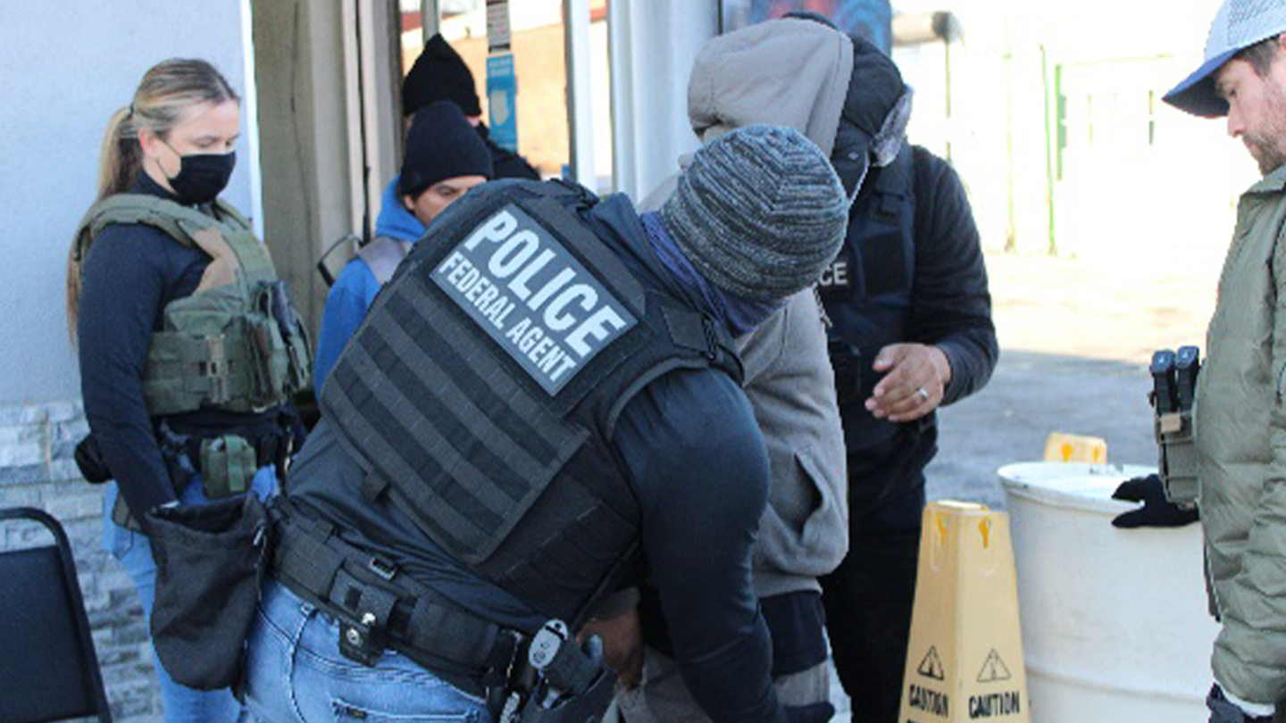 ice agents arrest 7 illegal immigrants in workforce operation raid