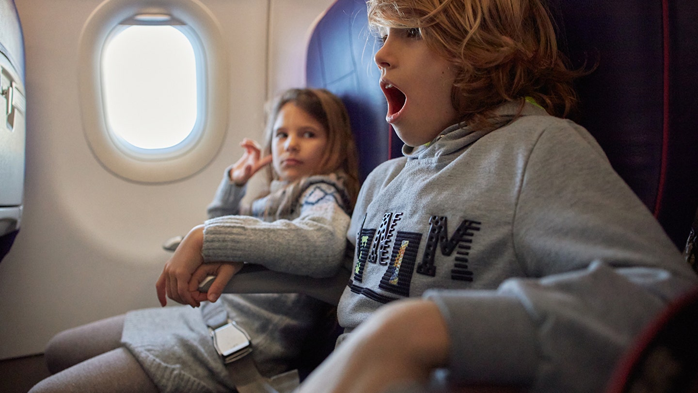 nervous kids flying