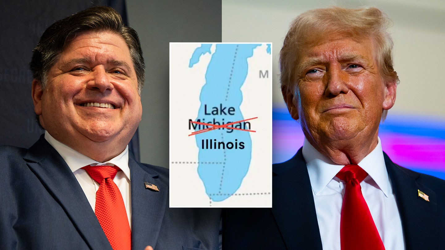 pritzker trump lake michigan