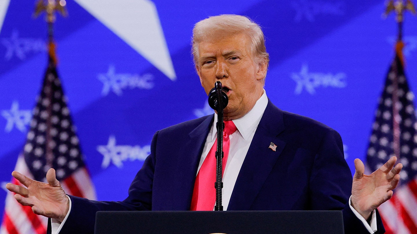 u.s. president donald trump attends the conservative political action conference 2