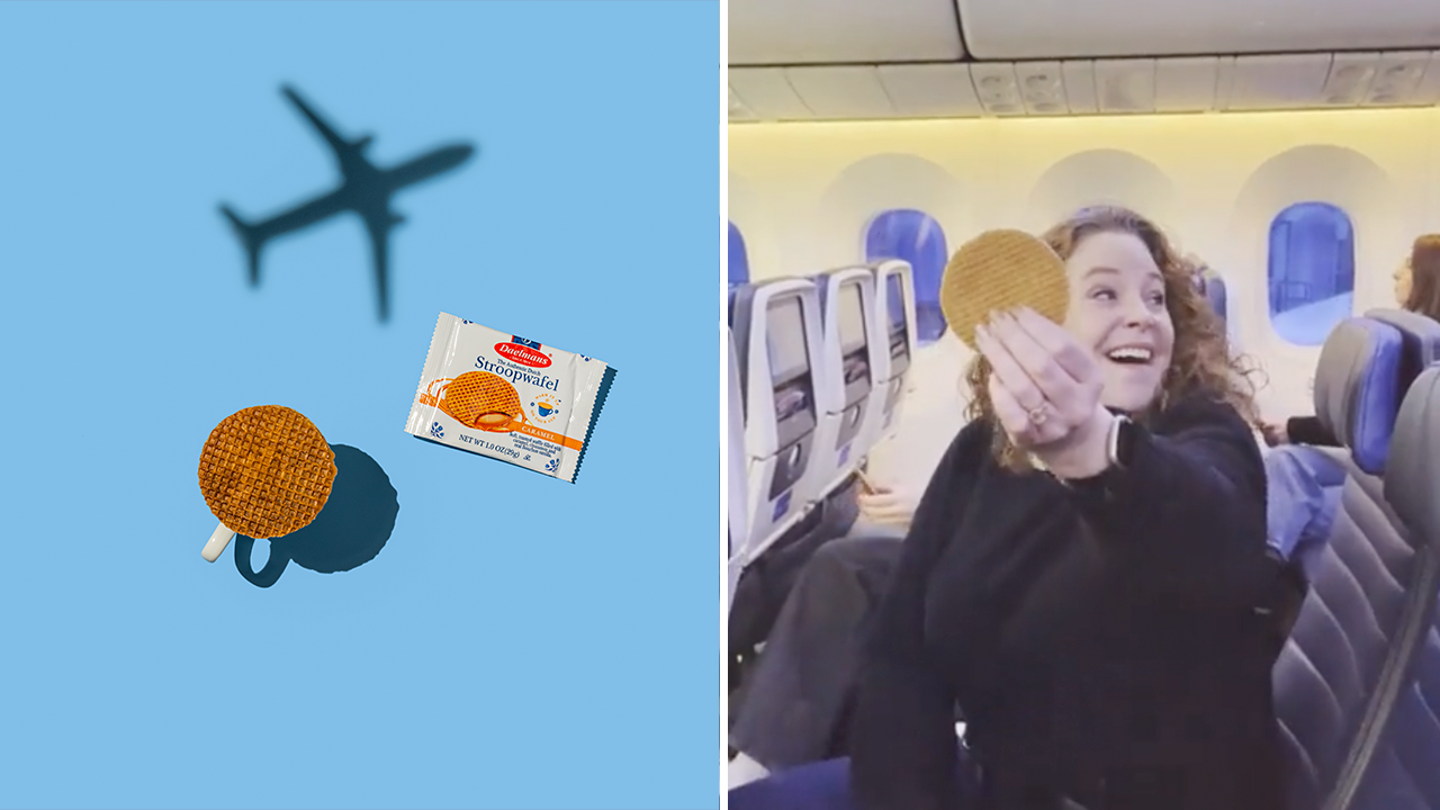 united airlines stroopwafel