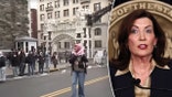 Gov. Hochul's press conference was canceled on Thursday after a protest erupted.