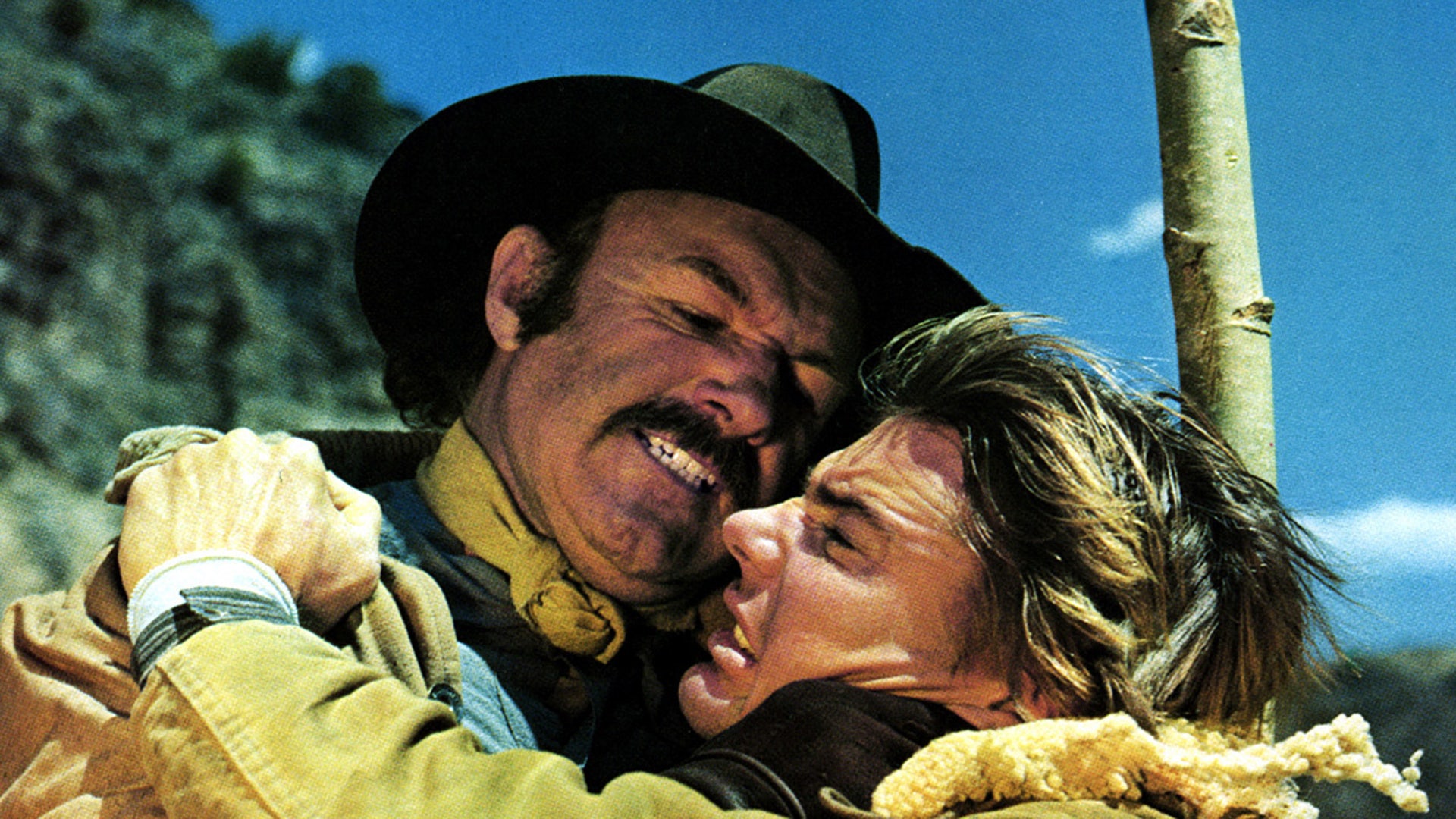 Gene Hackman appears in a classic film scene from Bite the Bullet before his death in 2025
