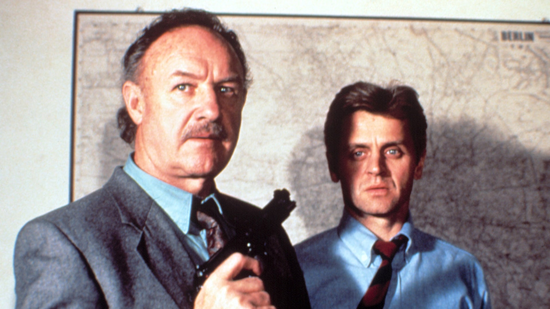 Gene Hackman appears in a classic film scene from Company Business before his death in 2025