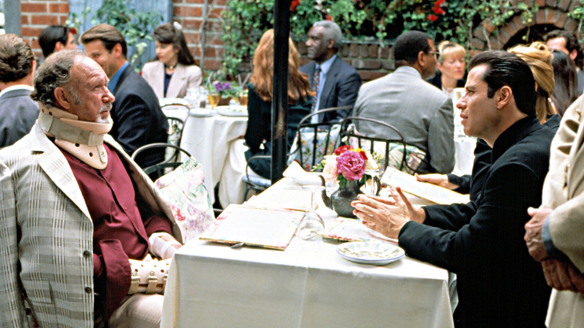 Gene Hackman appears in a classic film scene from Get Shorty before his death in 2025