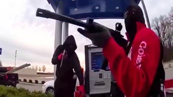 Masked robbers point ARs at guard in bold ATM heist caught on chilling video