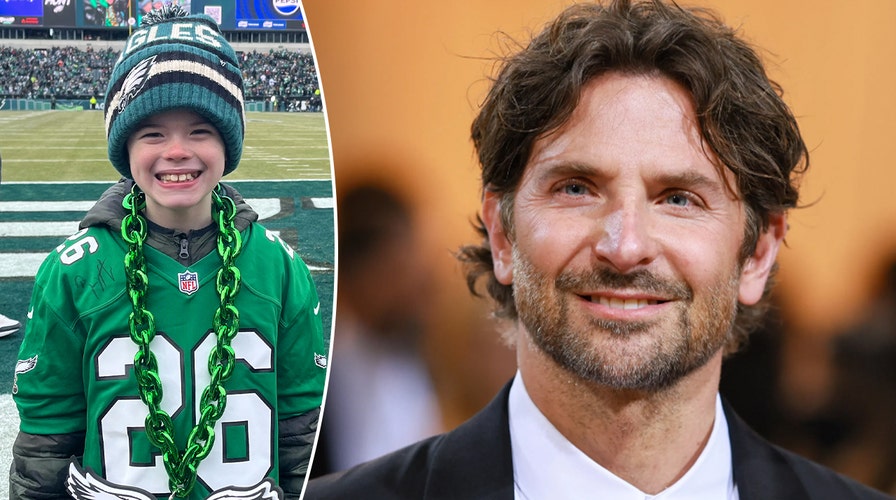 8-year-old Eagles fan reacts to Super Bowl surprise by Bradley Cooper