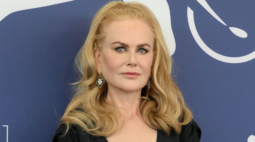 Nicole Kidman walking the red carpet at the 2025 Golden Globe Awards