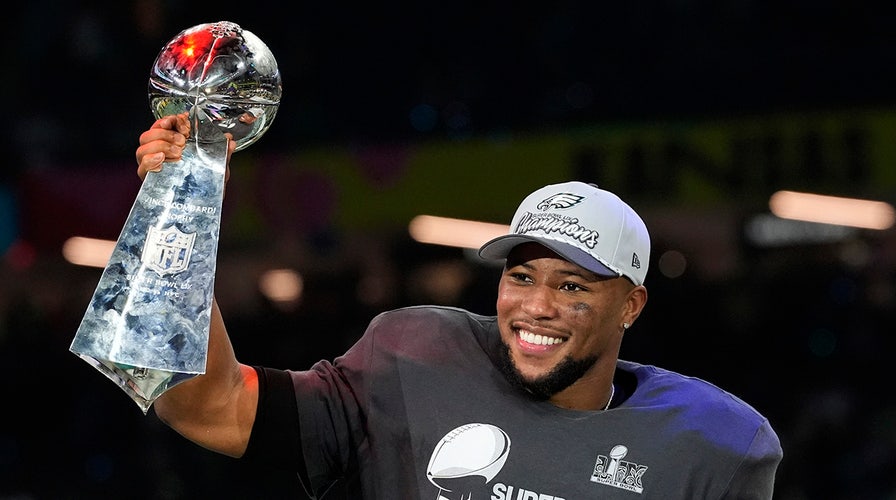 Eagles star Saquon Barkley talks journey to win Super Bowl, next season's goals