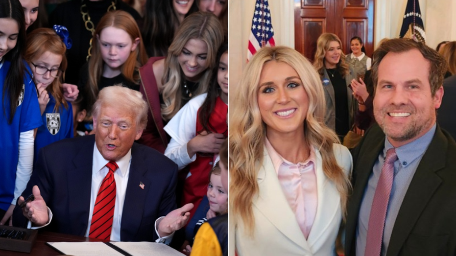 Top Arizona lawmaker spotlights ‘adorable moment’ as Trump signed women’s sports executive order