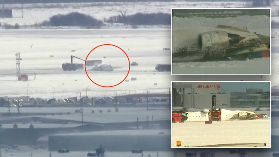 Delta jet crashes at Canada’s Toronto Pearson Airport; crews responding to plane flipped upside down