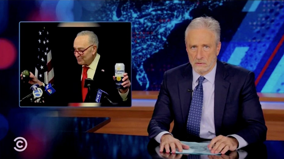 Jon Stewart asks Dems to stop 'trotting Schumer out' to counter Trump after avocado, beer response to tariffs