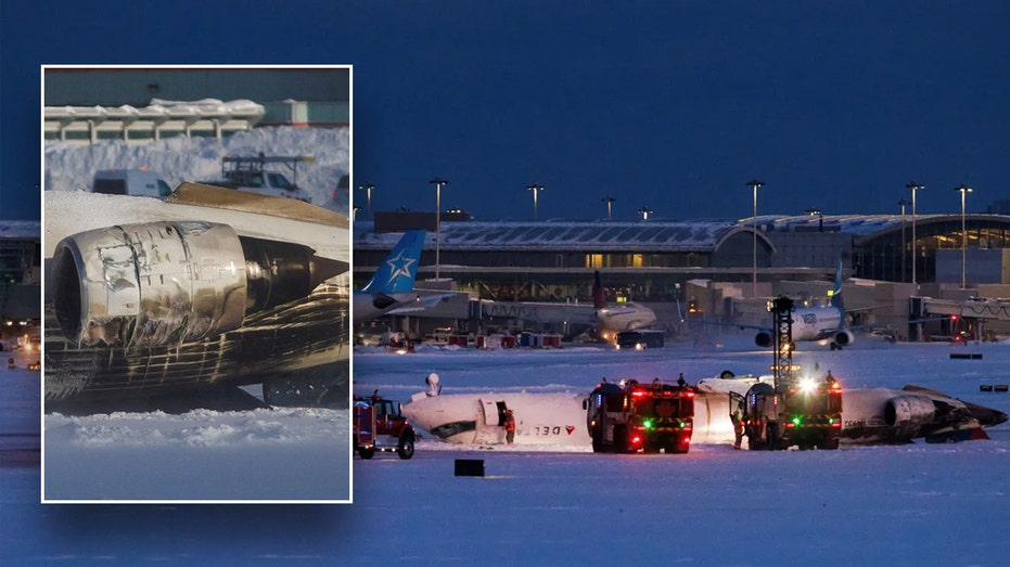 Delta plane's landing gear collapsed during Toronto crash-landing, investigators say