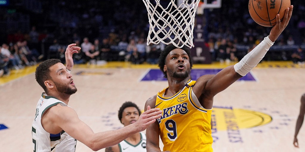 NBA news: Lakers' Bronny James sets career-high in scoring in loss to Bucks  | Fox News
