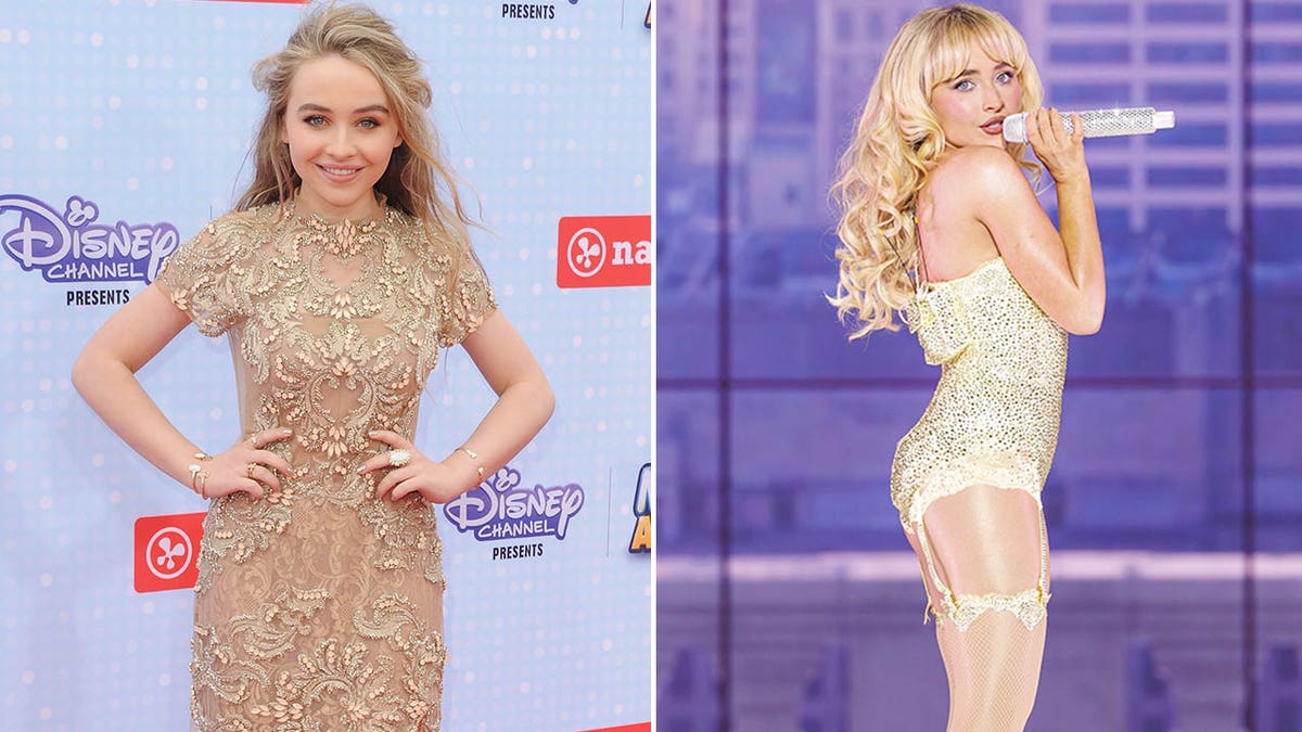 sabrina carpenter at disney event/sabrina carpenter during recent concert 