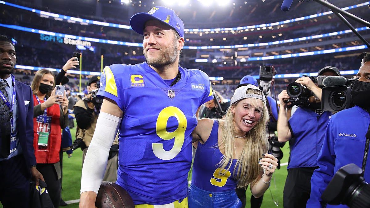 Matthew Stafford and Mrs. Kelly