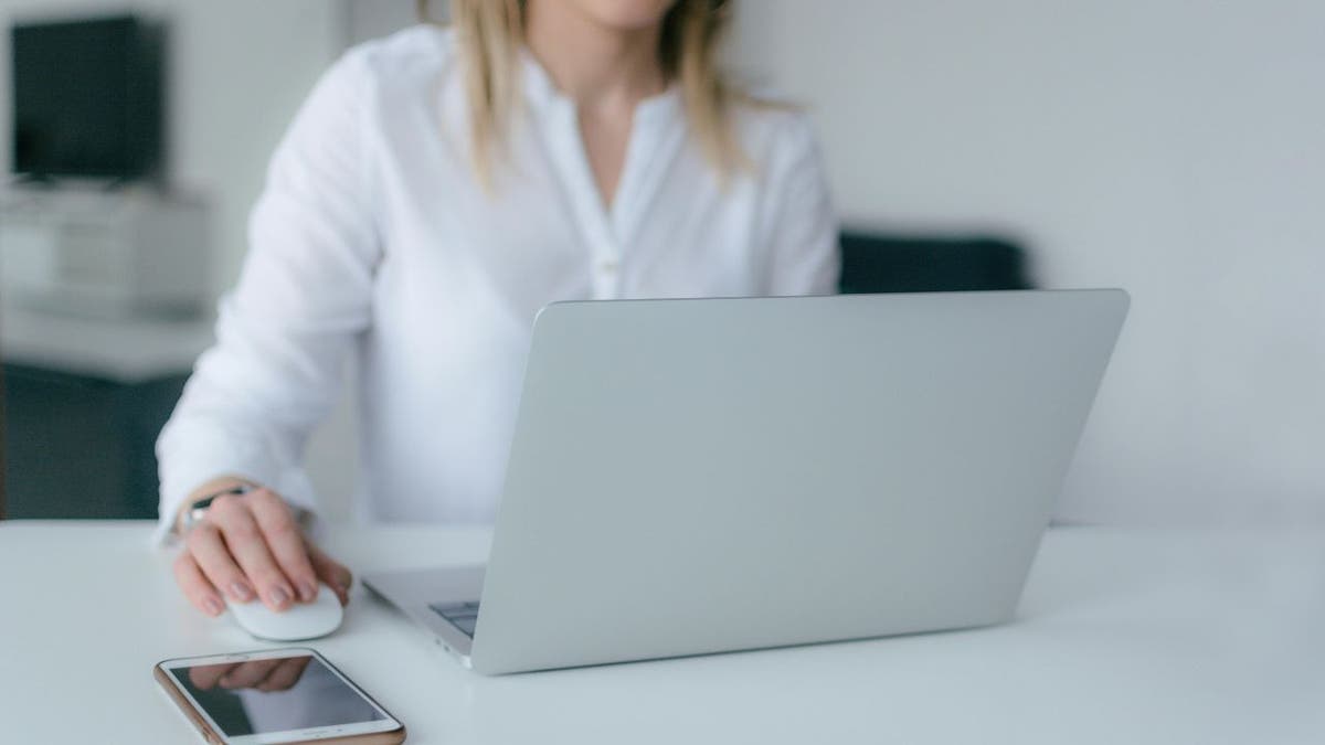 Woman with a laptop