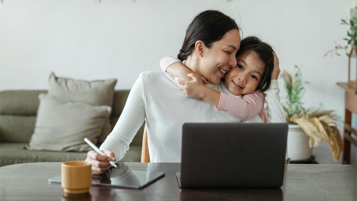 woman and daughter